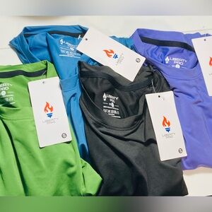 4 NEW Liberty Pro size S Performance T-Shirts